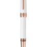Bút máy Montblanc Meiterstuck White Solitaire Classic red gold