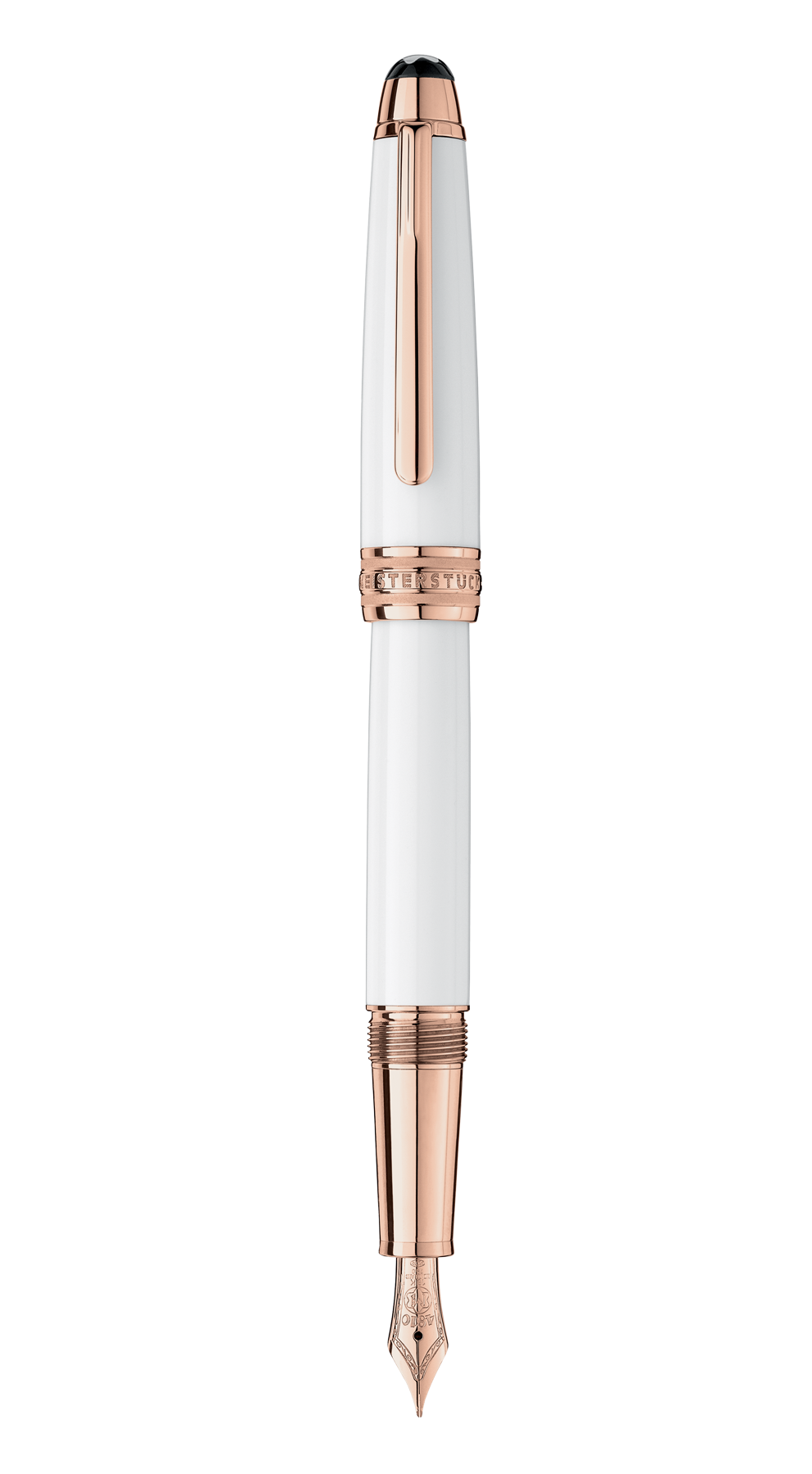 Bút máy Montblanc Meiterstuck White Solitaire Classic red gold