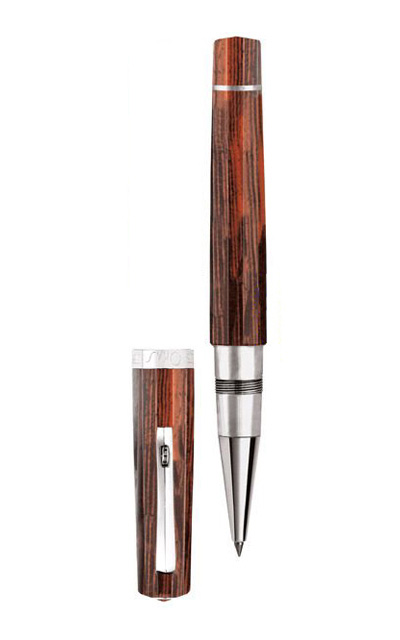 Omas Arte Italiana Woods Milord Cocobolo Wood Rollerball Pen